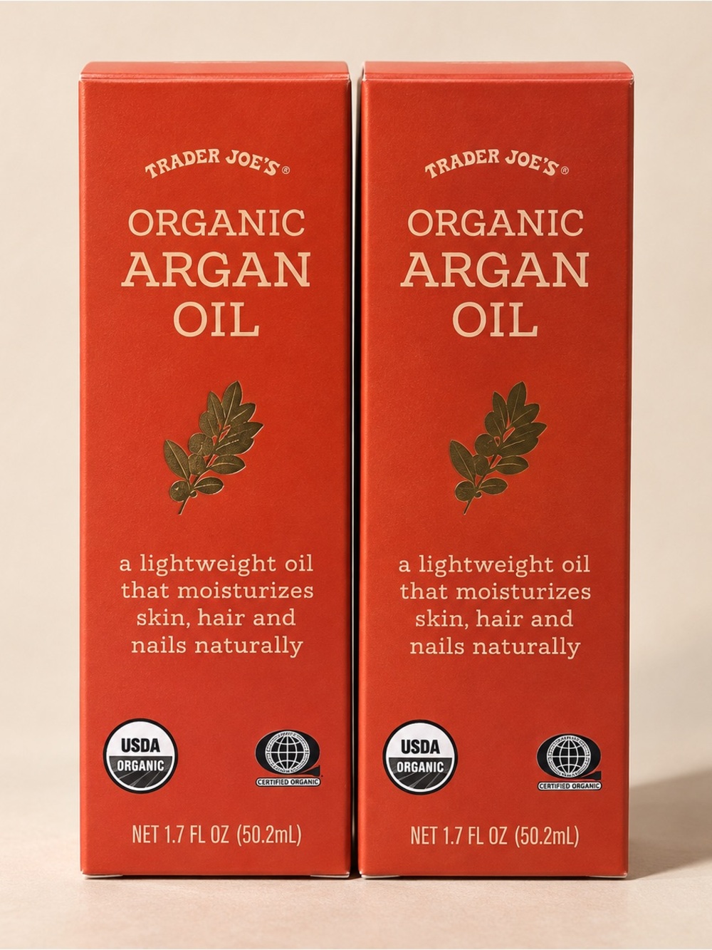 NEW • Trader Joe’s Organic Argan Oil Duo • Skin + Hair + Nails